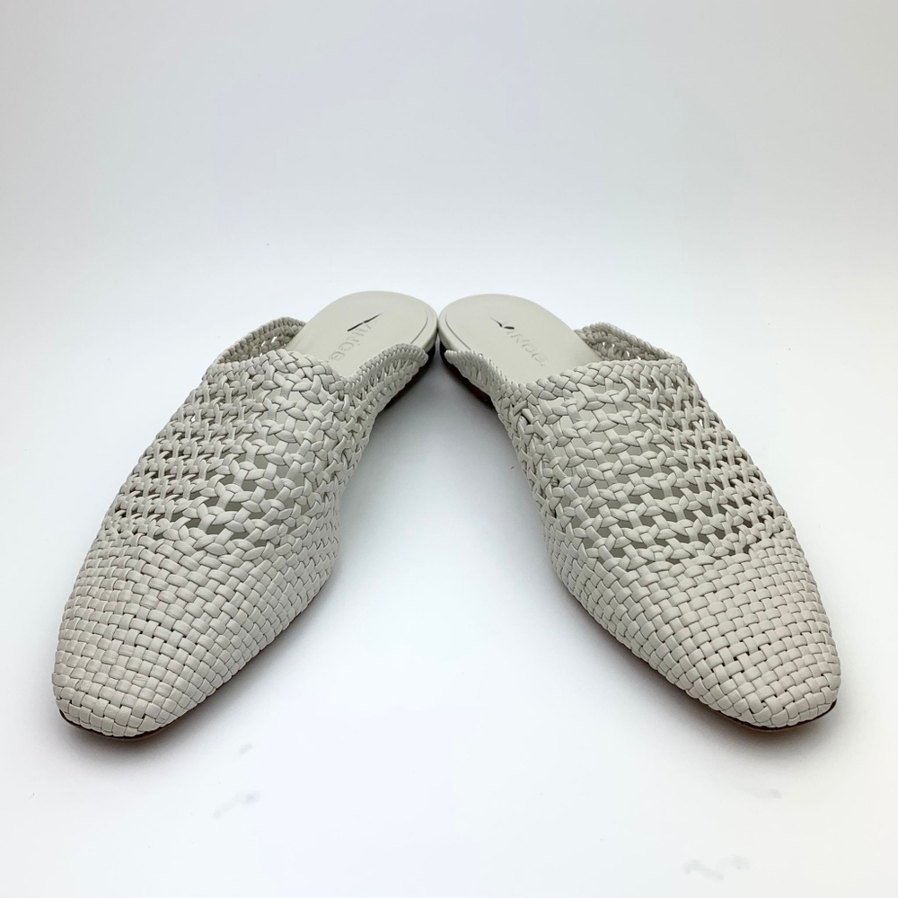 VINCE  Barrett Handwoven Leather Mule sz 6.5 - Picture 2 of 12